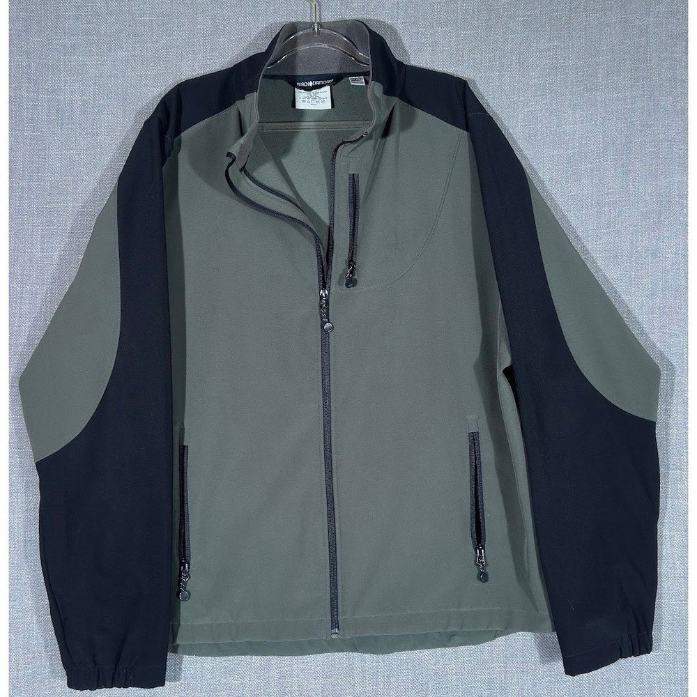 Black Diamond Softshell Jacket Mens XXL Green Outdoor Hiking Climbing Full Zip